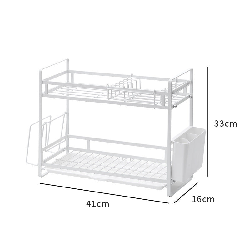 Liheng Kitchen Shelf Multifunctional Dish Storage Rack Dish Rack Drain Rack Storage Box Dish and Chopstick Rack Household