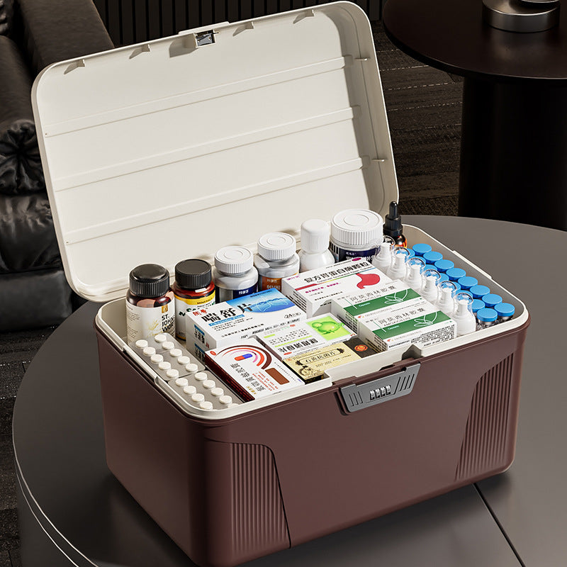 Password Storage Box Privacy File Locked Storage Box Car Household Valuables Storage Box Plastic Finishing Box