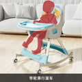 Baby high chair - foldable, portable, home use - infant learning seat for feeding - multifunctional dining chair for kids