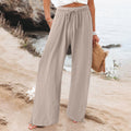 independent station  fashion cross-border hot selling export elastic casualpure colorpants loose pants
