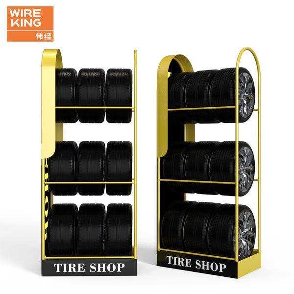Tire display stand Alloy wheel display stand Luxury tire stand Car dealer Tire shop display stand