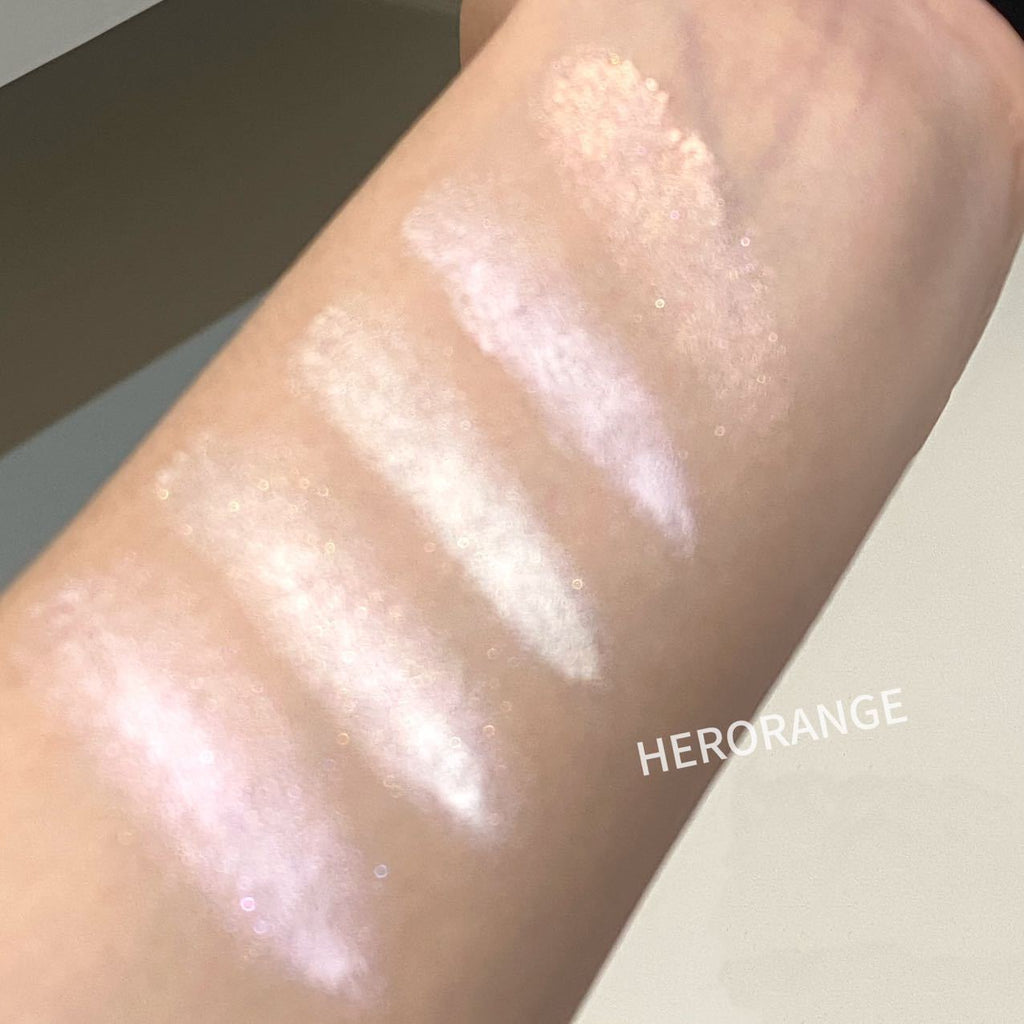 HERORANGE Magic light three-dimensional highlight cream broken diamond pearlescent fine flash aegyo saliva brightening highlight  makeup