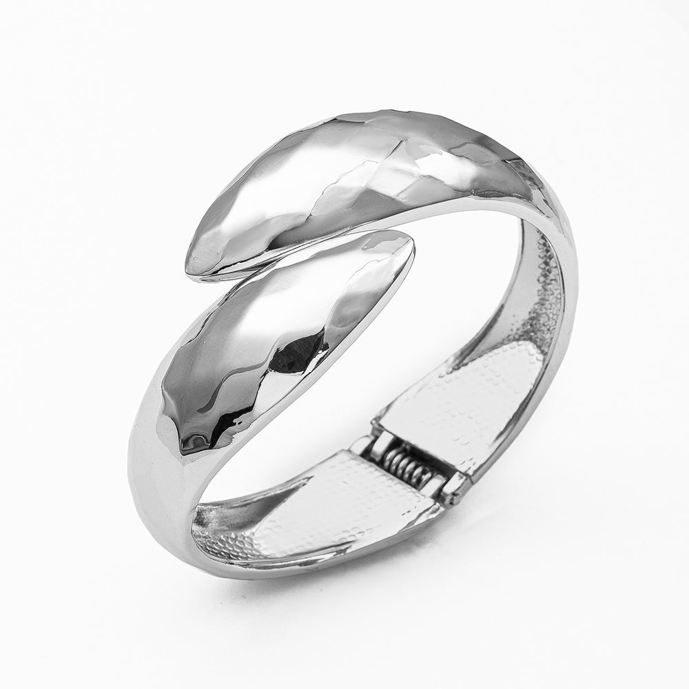 Fashion cross-border e-commerce jewelry women's fashion irregular round alloy bracelet exaggerated wide spring opening bracelet
