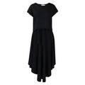 D3205 european and american plus size women's clothing  new fashionable and elegant casual top and flared midi skirt foreign trade set