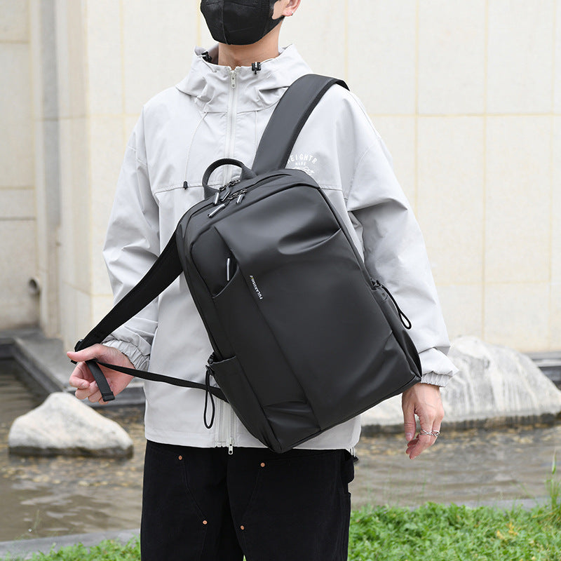 New large-capacity casual simple backpack men's multi-functional computer backpack outdoor commuting water-proof backpack