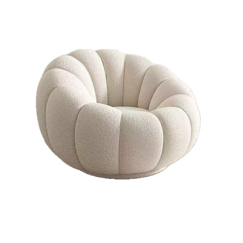 Lazy sofa can lie down and lie down pumpkin cream bedroom balcony single small sofa casualplaid tatami seat
