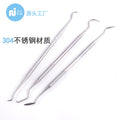 Stainless steel dentist tool set - 6-piece dental examination kit for teeth whitening, includes mouth mirror and probe - large inventory available