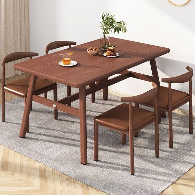 Dining table small apartment for home modern casual dining table and chairs commercial fast food restaurant table and chairs combination dining table rectangular table