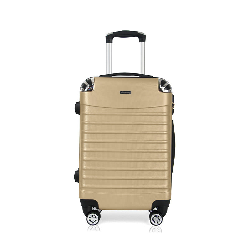 Processing custom ABS trolley suitcase business travel gift boarding case zipper 3-piece universal wheel suitcase