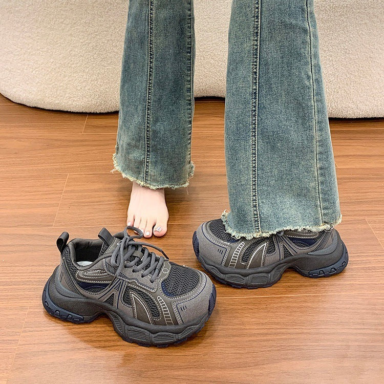 Thick soleplatform shoes dad shoes for women 2026springnew arrivaleasiest for matchcasual sneakers petites show tall women's shoes