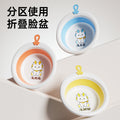 Newborn baby foldable wash basin set - 3-piece baby bath & foot wash set for gentle cleansing