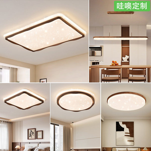 [Wow] Ceiling light cream wind star cloud ceiling light full spectrum eye protection room light Zhongshan lamp