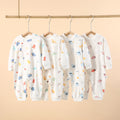 Wholesale baby rompers - spring/autumn pure cotton newborn long sleeve crawling suit 0-2 years old sleepwear baby onesie autumn outfit