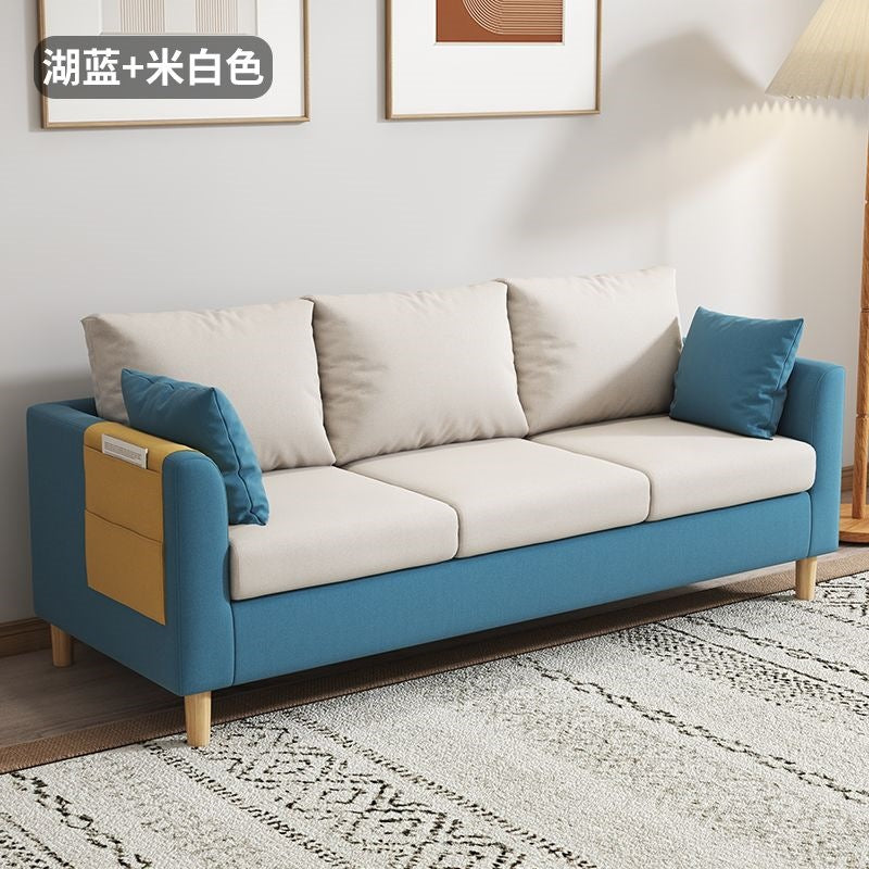 Bedroom double sofa small apartment scandinaviancasual modern economical rental house living room popular small sofa