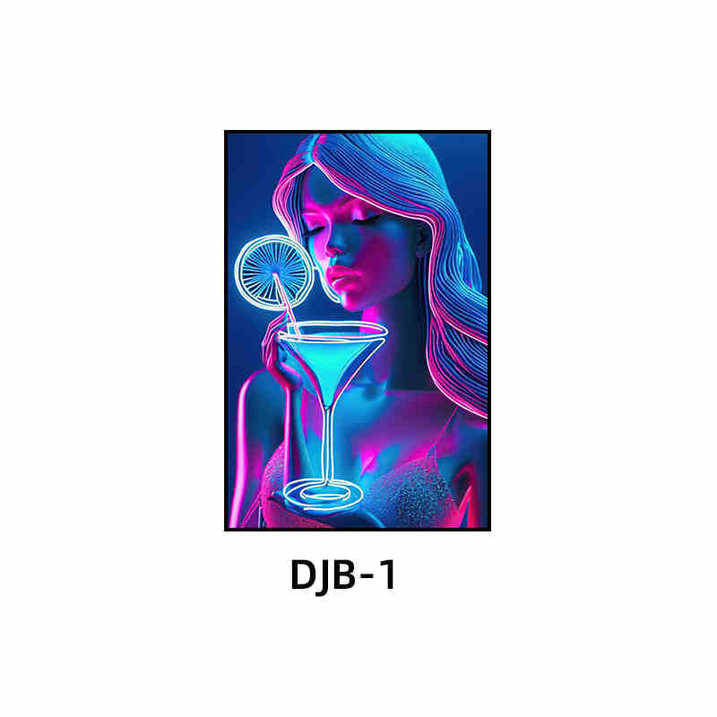 Bar luminous decorative painting ktv box atmosphere led hanging painting nightclub club trend creative neon mural