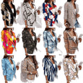 Fall and winternew arrivallong sleeves double-breasted fashioncasualprinting small suit women's silmwoolenoutwear