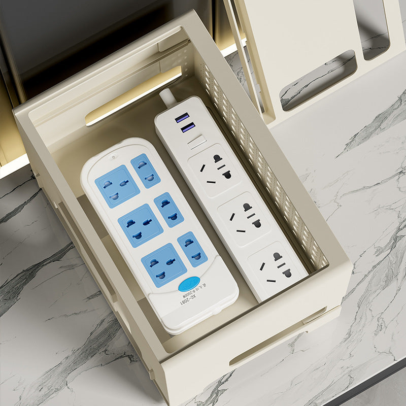 wifi router storage box home TV set-top box shelf socket wireless light cat wire sorting and placement