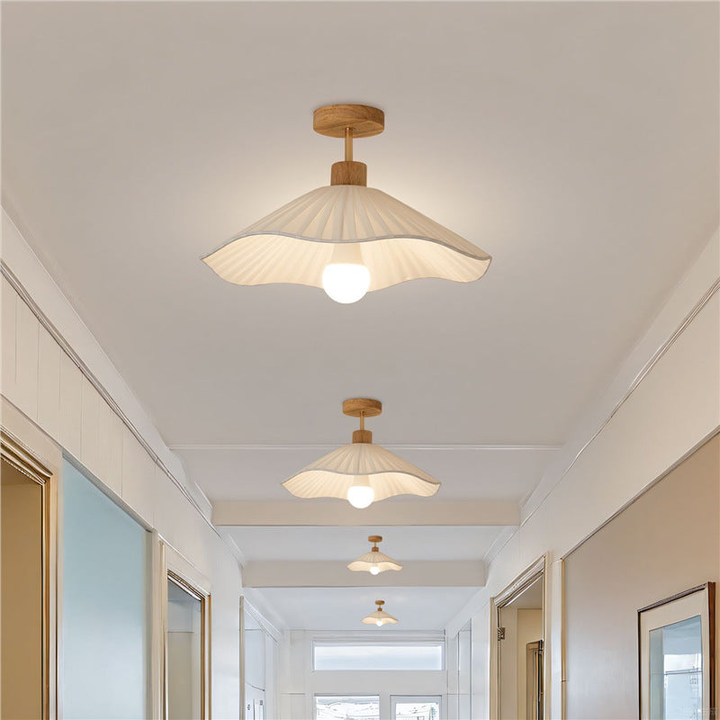 Aisle corridor lamp cream style ceiling lamp modern casual bedroom room lamp log entrance balcony lamp bedside lamp