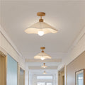 Aisle corridor lamp cream style ceiling lamp modern casual bedroom room lamp log entrance balcony lamp bedside lamp