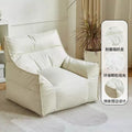 Beanbag lounger - perfect for small spaces, rentals, bedrooms, living rooms, and balconies - single person leisure sofa chair - tatami sofa