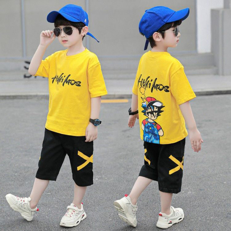 Trendy boys' summer outfit set:  new collection for older kids - stylish and cool