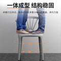 Scandinavian dining table and chairs modern casualthickened stool plastic chair dining chair for home backrest desk chair stackable stool