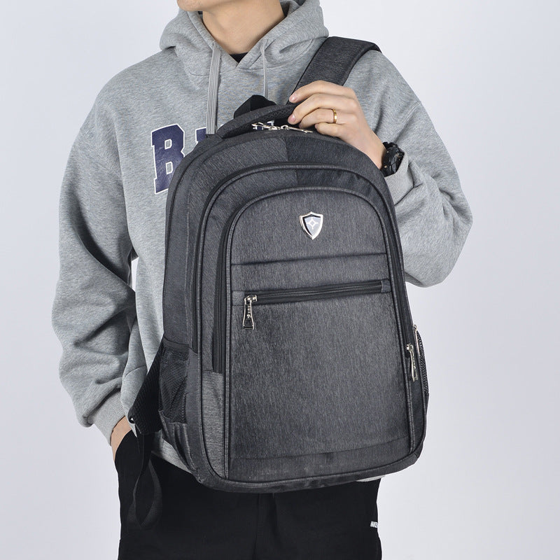 School bag for men, junior high school students, high school students, college students, plus large capacity backpack, adult luggage bag, travel bag, backpack.