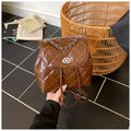 Designer argyle chain backpack - 2026 spring new arrival bucket bag - premium quality fashion commuter bag for women