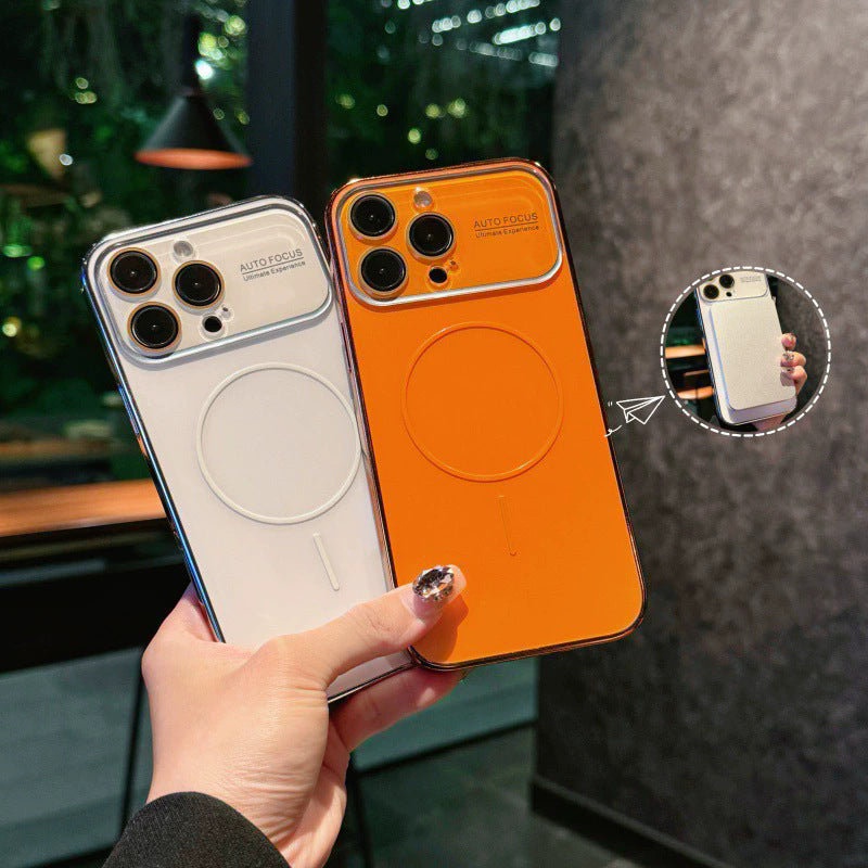 All-inclusive lens suitable for iphone17 mobile phone case apple 16promax instantly becomes large window magnetic 15 protective cover