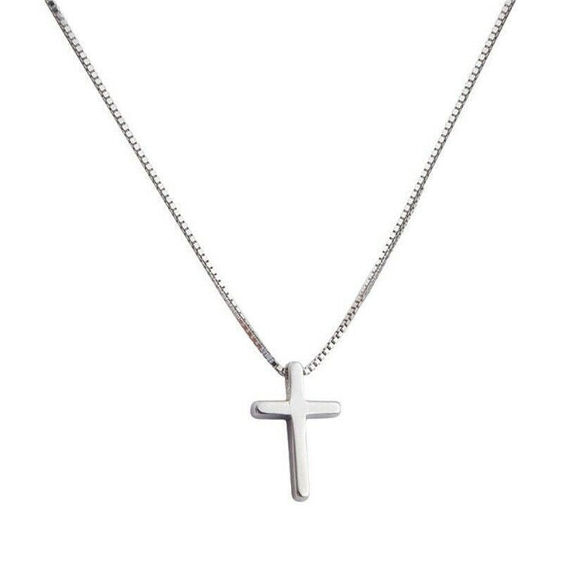 Cross necklace for women casualniche stylesense of designk-style geometric clavicle chain 2024 new winter chain