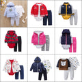 Kids' girls' baby 1-year-old sweatshirt clothes autumn separates autumn outfit set wholesale hooded sweatshirt romper