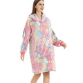 glow-in-the-dark pajamas, lazy person's light-up hooded pajamas, fluorescent robe, double-sided fleece warm loungewear