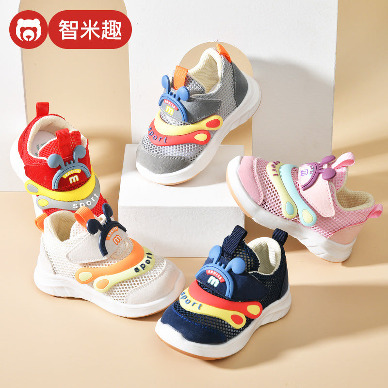 Baby sandals boys summer toddler shoes 0-1-2 years old infant anti-slip soft sole mesh shoes functional shoes for girls