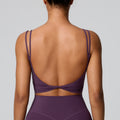 European and american new style camisole yoga top women's sexy backless shockproof sports bra running fitness activewear