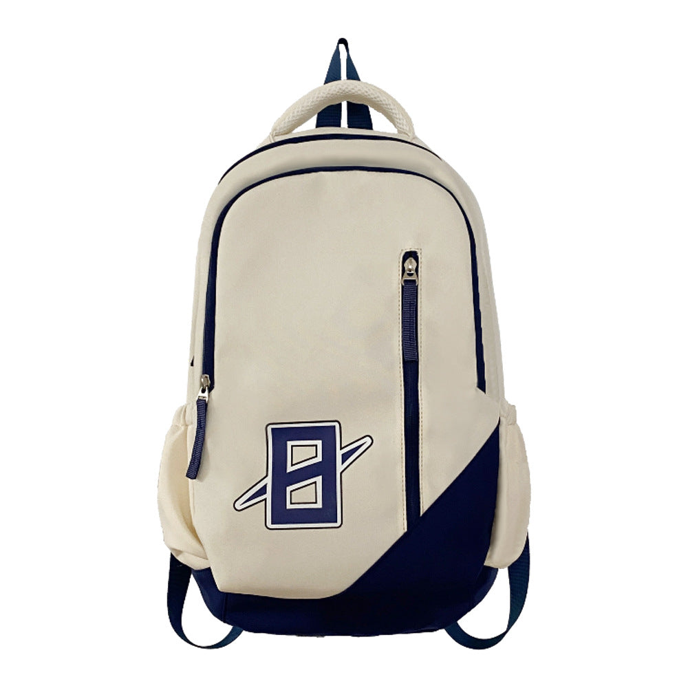 New male and female school bags, backpacks, waterproof and wear-resistant large-capacity fashion casual backpacks, printed logo wholesale