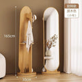 Full-length mirror, rotating mirror, dressing mirror, full-length floor mirror, movable, with coat rack, all-in-one clothes rack, fitting mirror