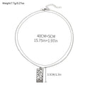 Wholesale alloy square pendants - new fashion jewelry for women, perfect for cross-border e-commerce: trendy letter, star, sun, and moon necklaces