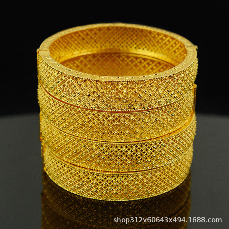 dubai women's bracelet middle eastern gold bracelet ethiopian saudi arabian wedding bridal jewelry