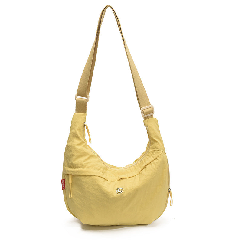 Cross-border casual nylon underarm bag women's 2025 new lightweight dumpling bag large-capacity versatile shoulder messenger bag