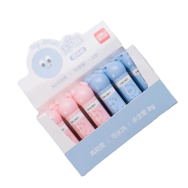 Deli Stationery 6366 Solid Glue Cartoon 9g Solid Glue Stick Children's Elementary School Students Handmade Viscose Solid Glue
