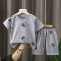 Short set - cute bear grey