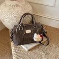 classy printing bag women's 2025 fall and winter new arrival super popular satchel bag accessible luxury niche style shoulder crossbody bag