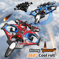 yl86 screen-controlled combat drone with light stunts, four-rotor circling, fixed height, and crash-resistant aircraft toy