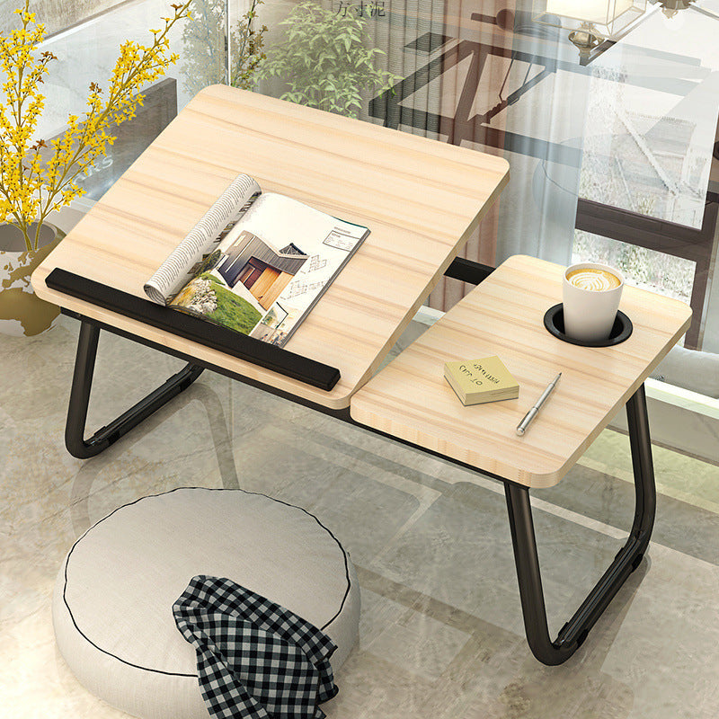 Adjustable laptop desk for bed, foldable lazy desk, student dorm study table, small study table