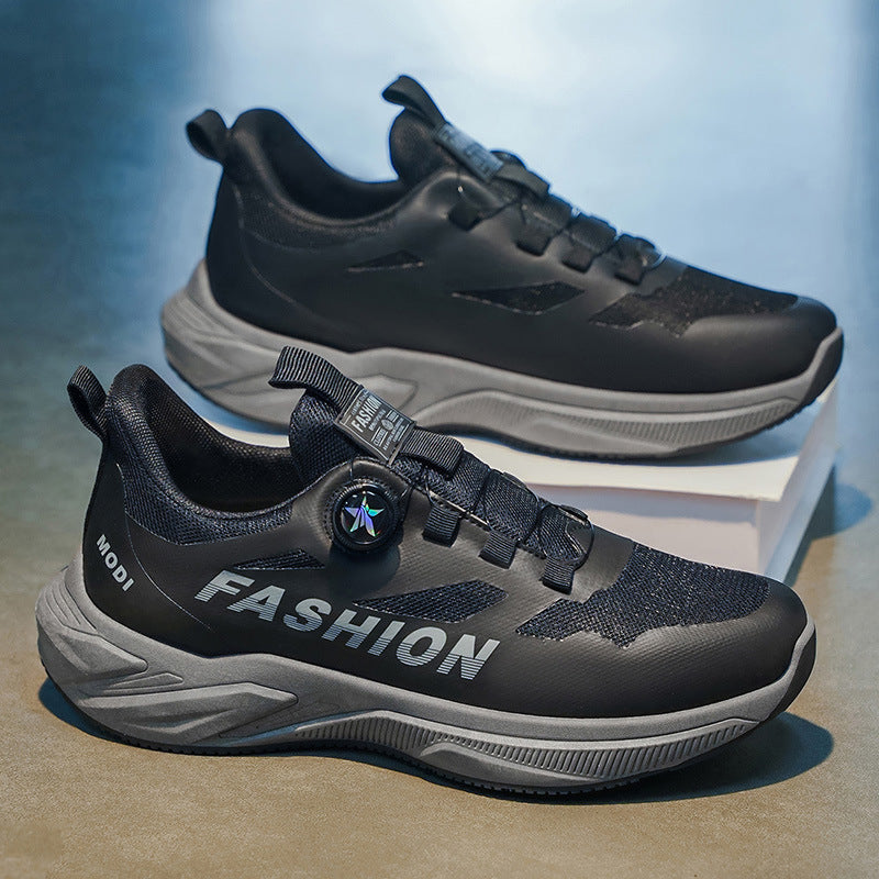 Men's athletic shoes - 2026 new summer collection: youth-friendly, rotating buckle, soft sole, shock-absorbing, ultra-lightweight casual running shoes for students