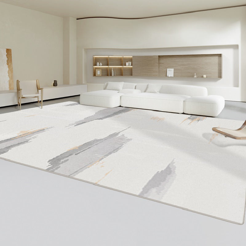 Living room carpet cream style classyaccessible luxurycasual sofa coffee table blanket for home no-wash large area full floor mat