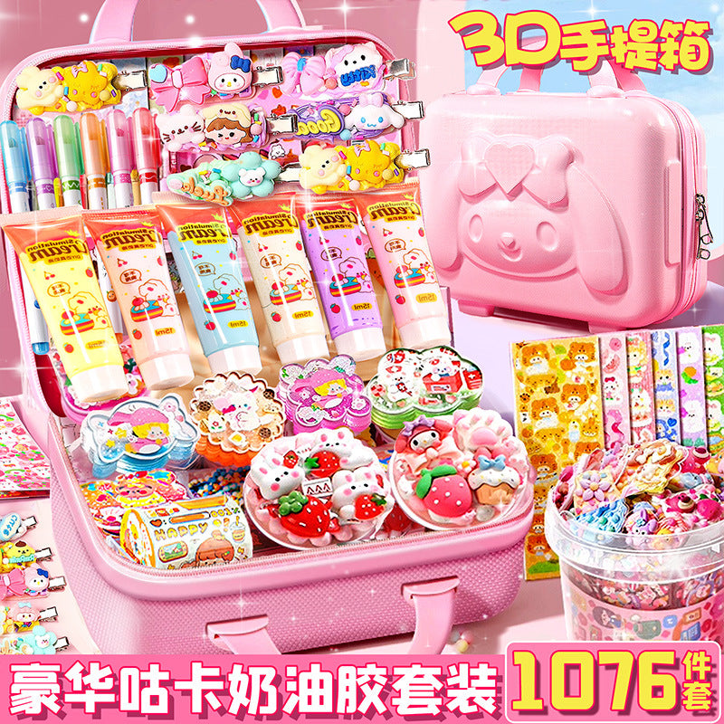 Diy guka suit kids stickers for girls cartoon accessories toys educational princess stickers gift play house