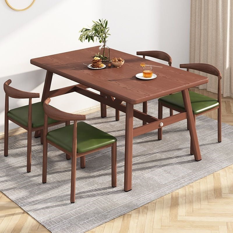 Rectangular table and chair combination casual small apartment dining table suit dining table and chair for home dining table and chair catering merchant