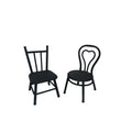Wrought iron small chair japanese style garden landscaping decoration ornaments mini flower stand retro small back chair bench props