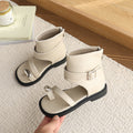 Retro square toe toe sandals women's summer outwear new arrivaleasiest for match belt buckle short boots hidden heel roman sandals